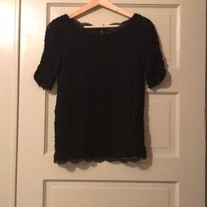 Joie Black Lace Top - size xs